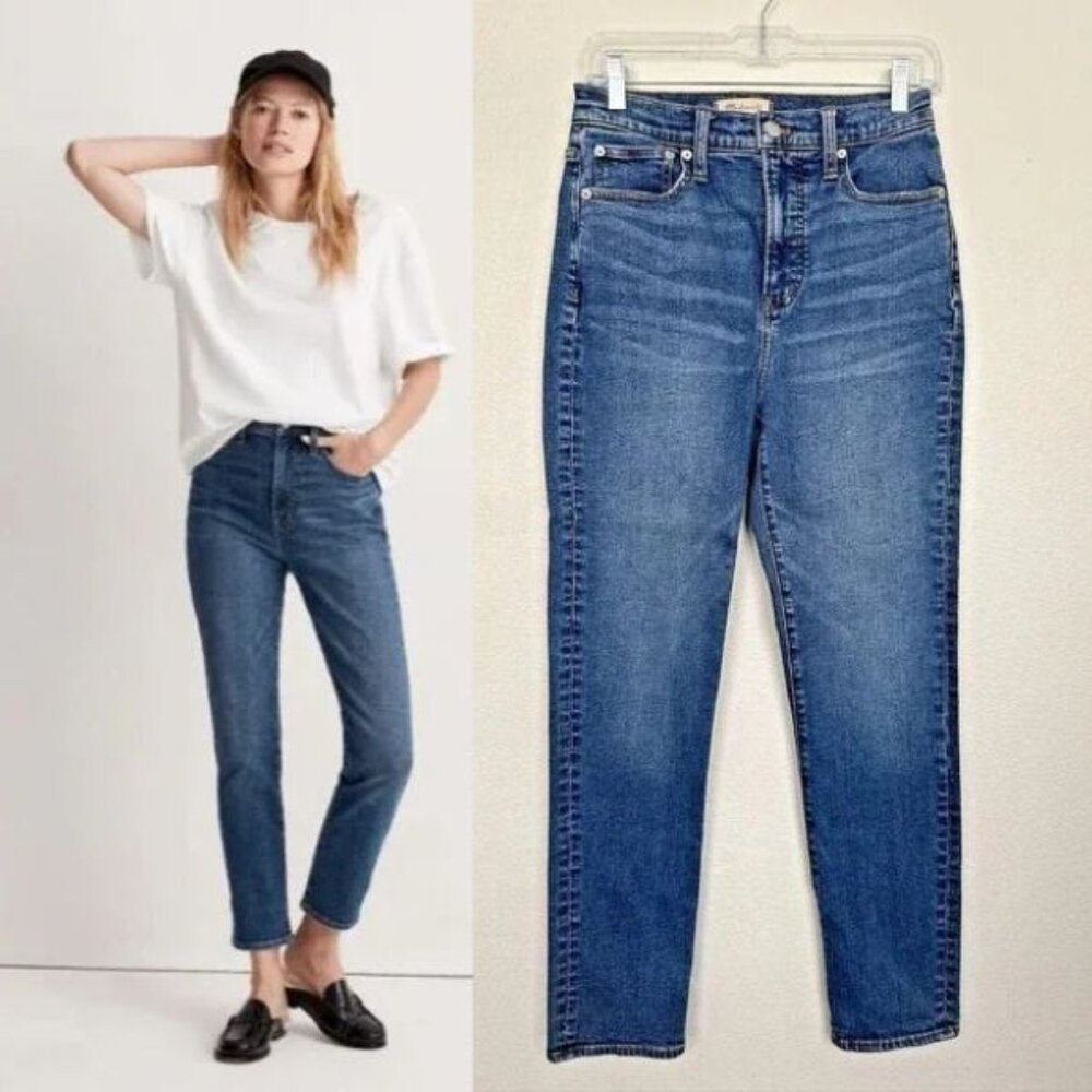Madewell High-Rise Ankle Jeans in Medium Blue Wash